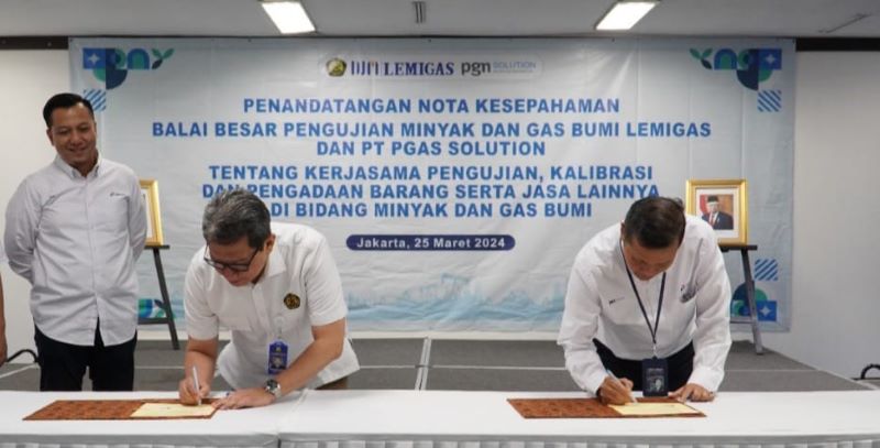 PGN Solution dan LEMIGAS Resmikan Kerja Sama Minyak dan Gas Bumi