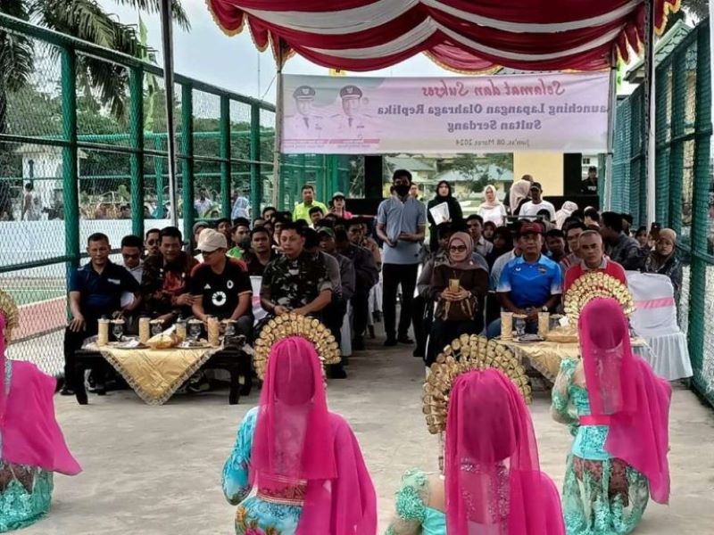 Sergai Launching Lapangan Olahraga Replika Sultan Serdang