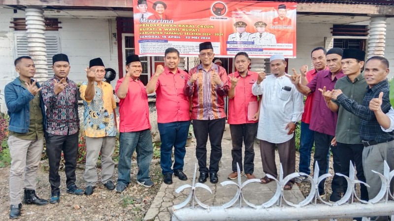 Bakal Calon Bupati Tapsel, Rasyid Assaf Dongoran Daftar ke PDI Perjuangan Tapanuli Selatan