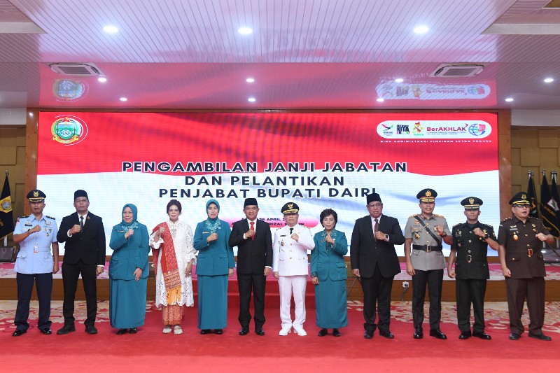 Lantik Pj Bupati Dairi, Pj Gubernur Sumut: Sinergi Harus Tetap Terjaga