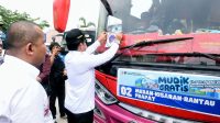 Pj Gubernur Sumut Lepas 66 Bus Mudik Gratis yang Mengangkut 2.500 Pemudik