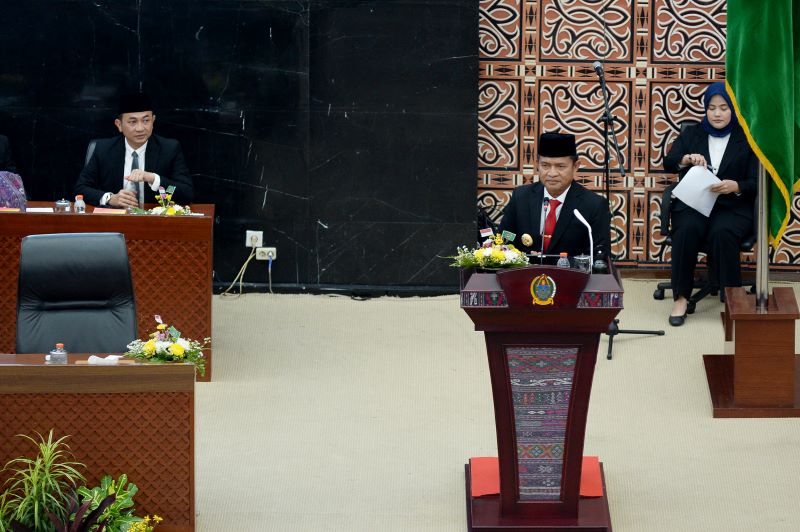 Sampaikan LKPJ TA 2023, Pj Gubernur Sampaikan Realisasi Pendapatan Daerah Sumut Capai Rp12,7 Triliun