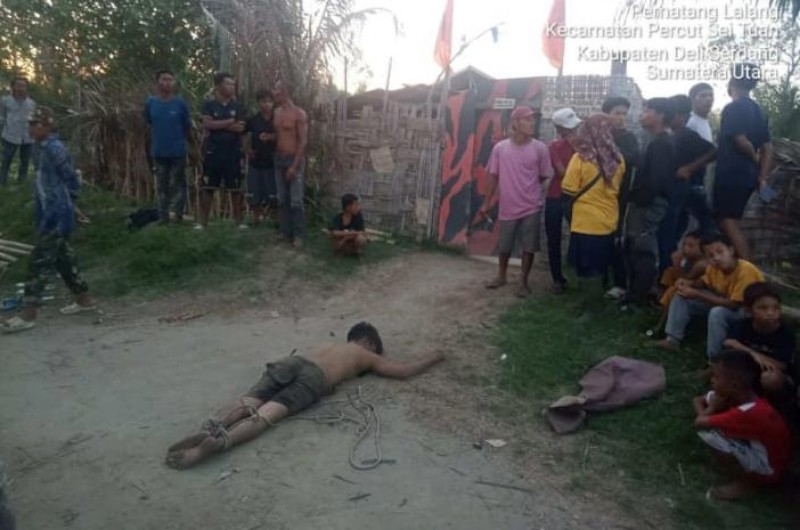 Geger... Rudiansyah Ditemukan Tak Bernyawa Dengan Kaki Terikat Tali Tambang