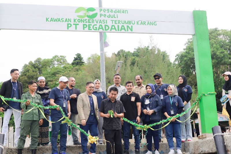 PT Pegadaian Kanwil 1 Medan Revitalisasi dan Transplantasi Terumbu Karang di Sabang