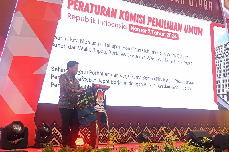 Peluncuran Tahapan Pilkada 2024, Partisipasi Masyarakat Jadi Perhatian Pj Gubernur Sumut
