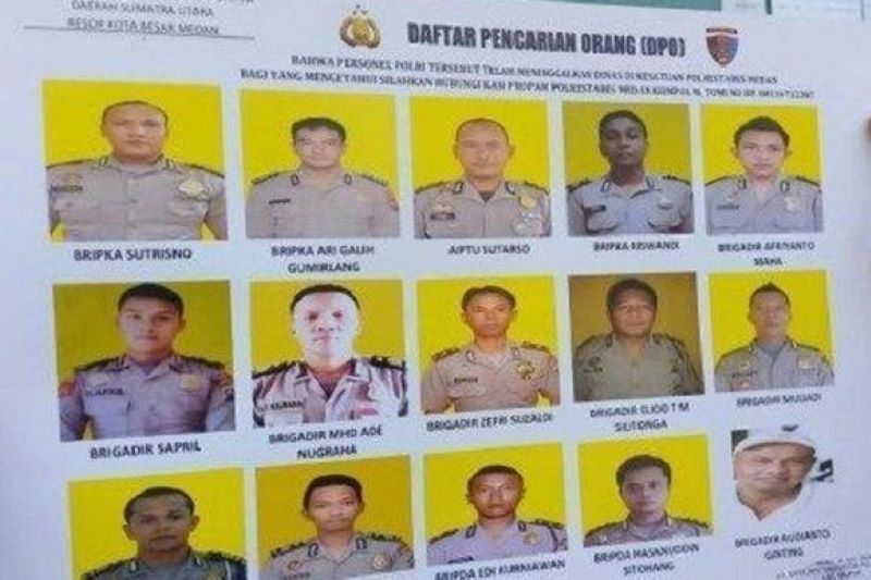 15 Personil Polrestabes Medan Buron dan Masuk DPO, Propam Kejar Para DPO