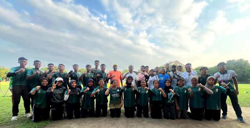 Kedatangan Ketua KONI Sumut Menambah Motivasi dan Semangat Atlet Pelatda Cricket