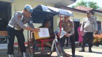 Sambut HUT Bhayangkara ke-78, Polres Langkat Sumbangkan 70 Paket Bansos Kepada Masyarakat