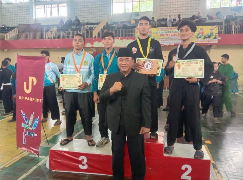 Pendekar Medan Labuhan Perkasa di Pencak Silat Porkot 2024