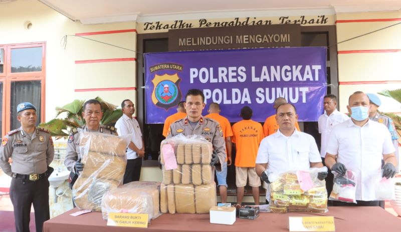 Polres Langkat Ungkap Kasus Narkoba Selama Mei 2024