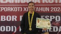 Tina Pinem Raih Emas Cabor Dansa di Arena Porkot Medan 2024