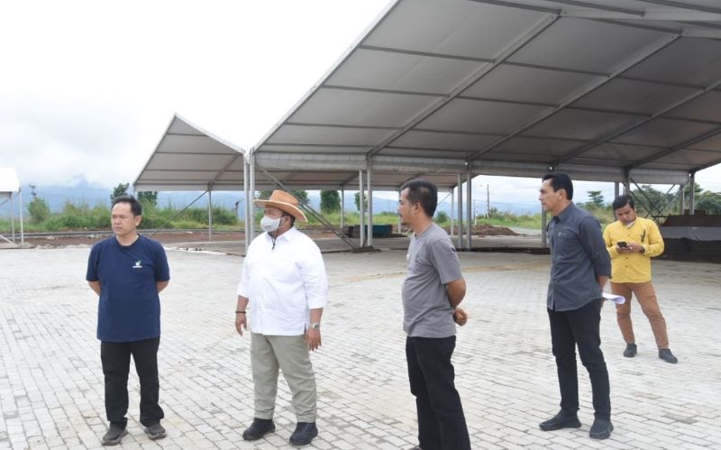 Jelang MTQ Tingkat Sumut, Bupati Tapsel Tinjau Kesiapan Pembangunan Gedung Astaka