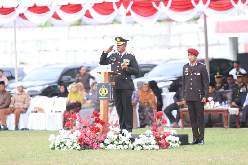 Polres Aceh Selatan Gelar Upacara Peringatan Hari Bhayangkara ke-78