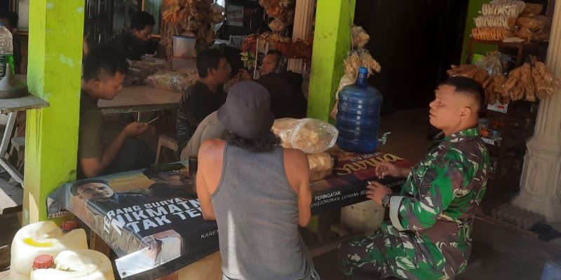 Satgas TMMD Kodim 0204/DS Sosialisasikan Rekrutmen TNI kepada Warga Desa Rumah Sumbul