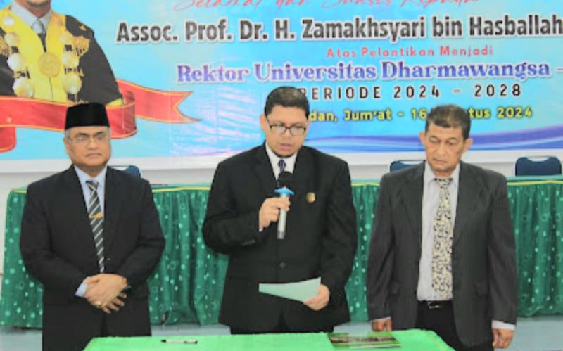 Assoc Prof Dr. H. Zamakhsyari Lc, MA Dilantik Sebagai Rektor Undhar Periode 2024-2028