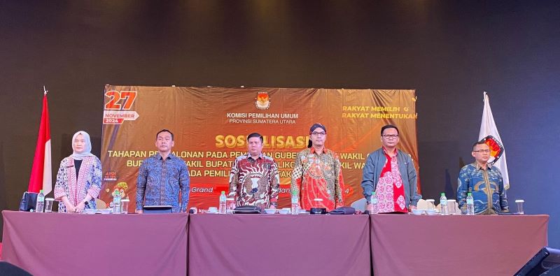 KPU Sumut Sosialisasikan Tahapan Pencalonan Pilkada Serentak 2024