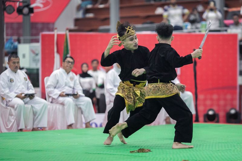 Ganda Putra dan Beregu Putri Sumut Lolos ke Final Pencak Silat PON XXI Aceh-Sumut 2024