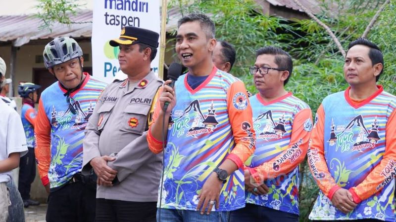 Kadis Pariwisata Karo Bersama Wakil Bupati Karo Lepas Peserta Tour de Sinabung 9, Dorong Promosi Wisata Lokal