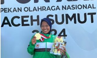 Lia tak Menyangka Sumbang Medali Emas untuk Sumut di Arena PON 2024