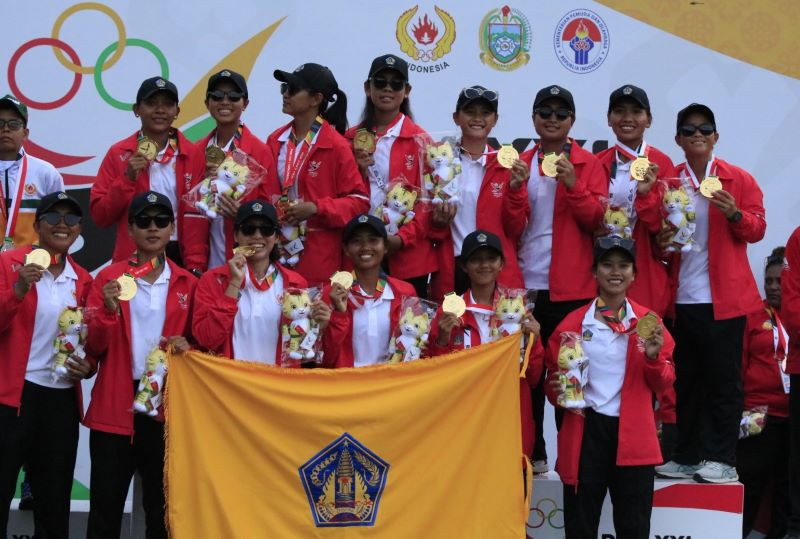 Putra dan Putri Bali Dulang Emas Cabor Cricket PON Aceh-Sumut