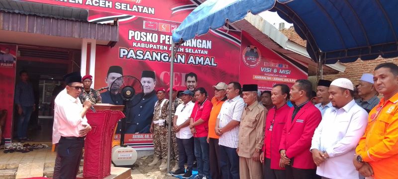 Ratusan Pendukung AMAL Hadiri Pengukuhan Tim Pemenangan di Aceh Selatan, Antusiasme Masyarakat Meningkat!