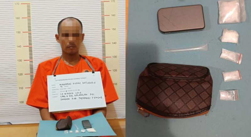 Polres Tapanuli Tengah Tangkap Pengedar Sabu, Tersangka Bungkam Soal Sumber Barang!