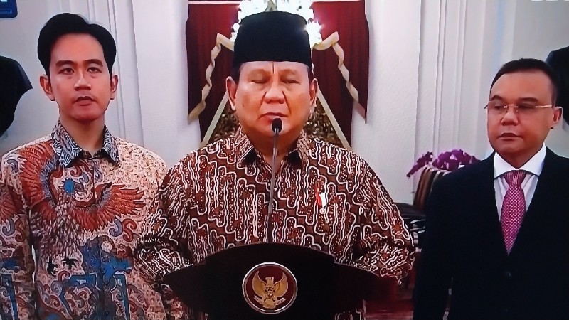 Prabowo Umumkan Kabinet Merah Putih; Jumlah Menteri Terbanyak Sejak 1966