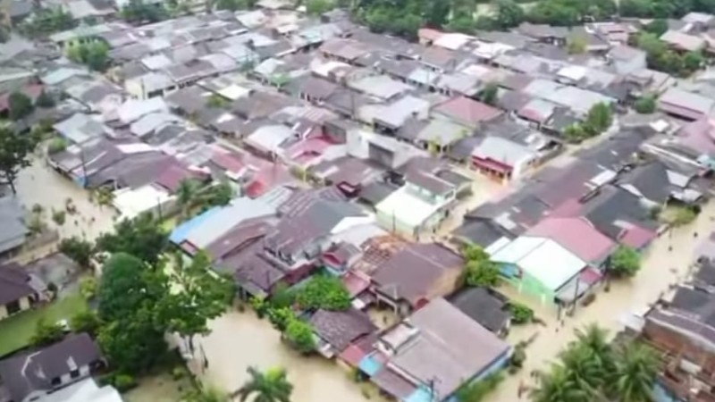 Banjir Kota Binjai, Akibat Diguyur Selama 27 Jam Hujan