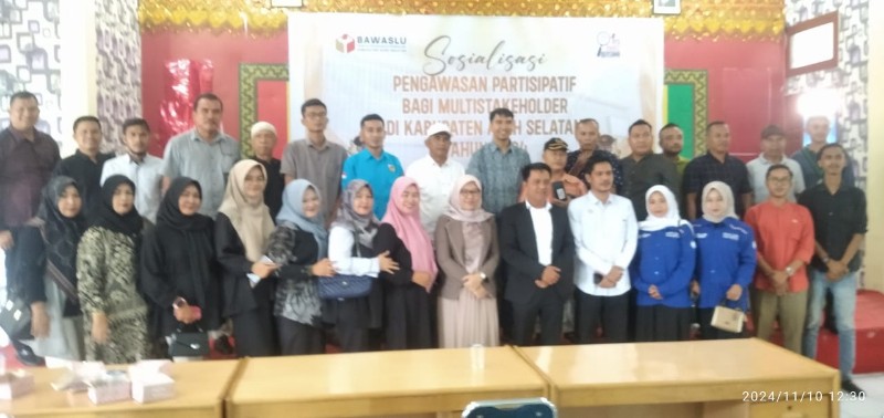 Bawaslu Aceh Selatan Gelar Sosialisasi Pengawasan Partisipatif untuk Pemilu 2024, Tekankan Pendidikan Politik dan Partisipasi Publik