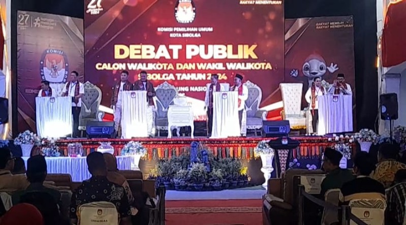 Empat Paslon Adu Visi Misi dalam Debat Publik Pilkada Sibolga 2024