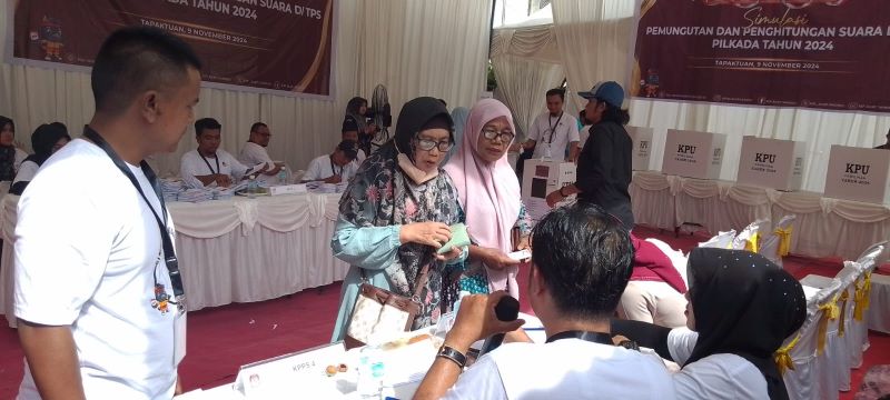 KIP Aceh Selatan Gelar Simulasi Pemungutan dan Penghitungan Suara untuk Persiapan Pemilu 2024