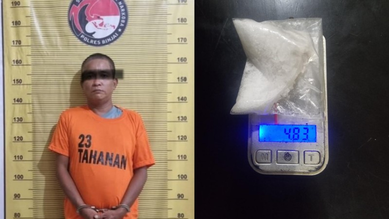 Nekat Jual Narkoba di Binjai, Pria Asal Medan Diciduk Polisi dengan Barang Bukti Sabu 4,83 Gram