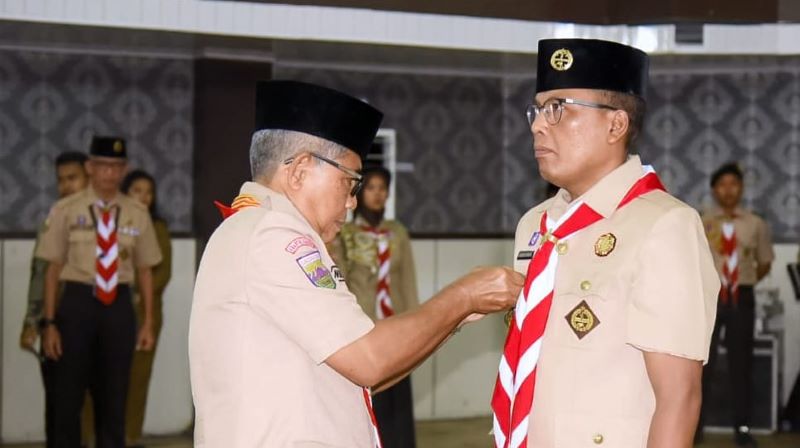 Pj Bupati Sugeng Dilantik Sebagai Ketua MPC Gerakan Pramuka Tapteng