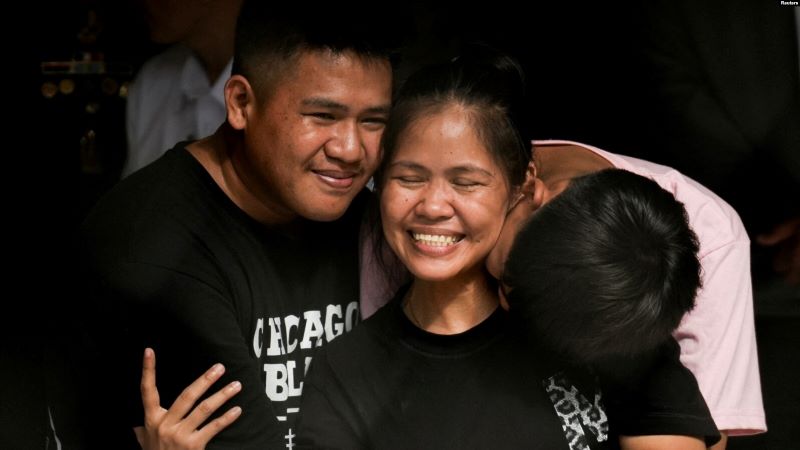 Narapidana Hukuman Mati Mary Jane Veloso Tiba di Filipina, Sebut ‘Cinta Indonesia’