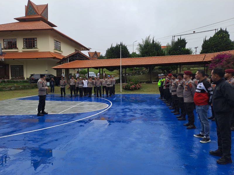 Polres Tanah Karo Kawal Ketat Rapat Pleno Terbuka Rekapitulasi Hasil Pemilu