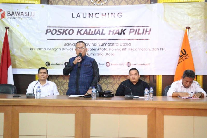 Bawaslu Sumut Resmi Luncurkan Posko Kawal Hak Pilih untuk Pilkada 2024