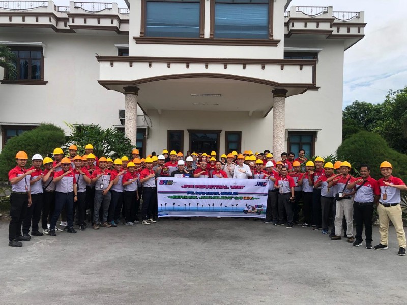 JNE Medan Lakukan Kunjungan Industri ke Pabrik Kelapa Sawit PT Karya Pratama Niaga Jaya