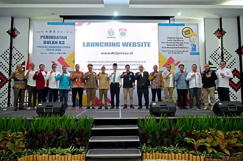 Peringatan Bulan K3 2025, Pj Sekdaprov Sumut Tegaskan Penguatan Kapasitas SDM untuk Produktivitas Nasional