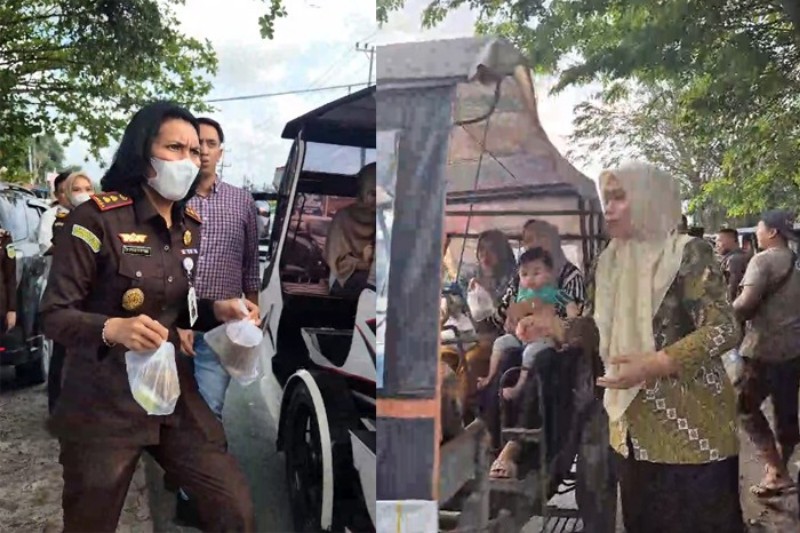 Adhyaksa Peduli, Kejari Sergai Bagi-Bagi Takjil Ramadan Kepada Masyarakat