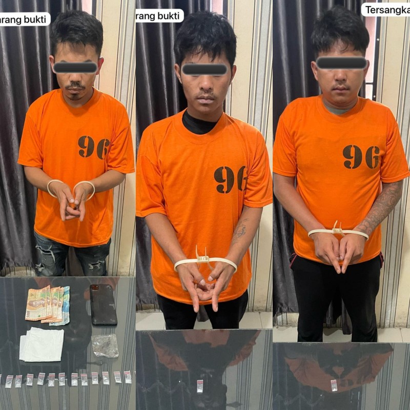 Beruntun, Satnarkoba Polres Karo Gulung Pembeli dan Bandar Sabu di Kabanjahe