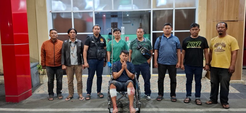 Coba Kabur... Kaki Tersangka Curanmor, Rizky Azhari Terpaksa Dihadiahi Timah Panas