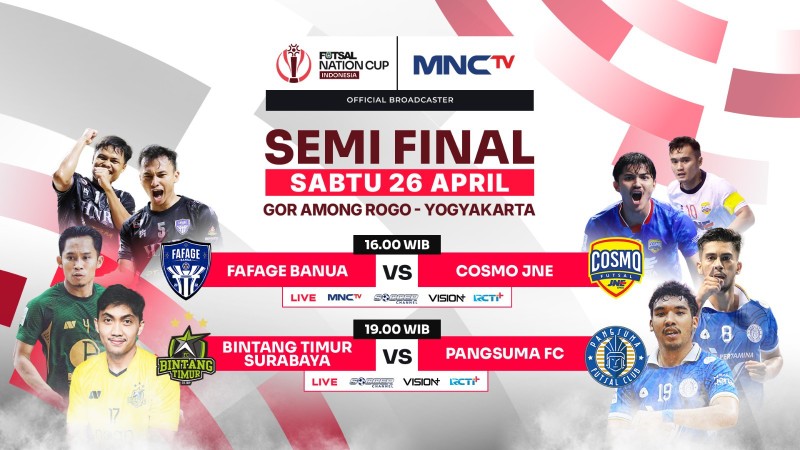 MNCTV Tayangkan Semifinal Futsal Nation Cup 2025, Fafage Banua vs Cosmo JNE