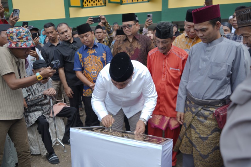 Pertahankan dan lestarikan Nilai Budaya, Bersama UAS Bupati Asahan Resmikan Replika Rumah Besar Tuan Syech Silau