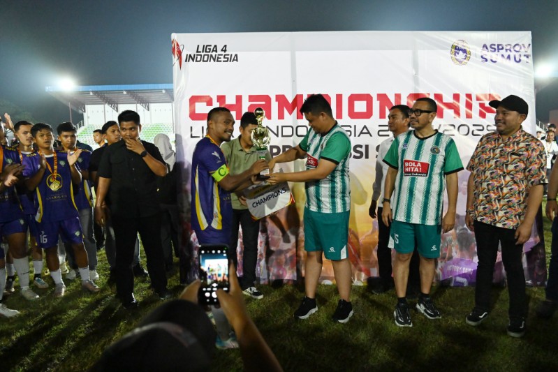 Victory Dairi Juara Liga 4 Sumut, Gubsu Serahkan Piala dan Dukung Lolos ke Tingkat Nasional
