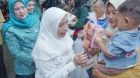 Wakil Ketua TP PKK Sumut dan Ketua Kabupaten Asahan Kunjungi Posyandu serta PAUD