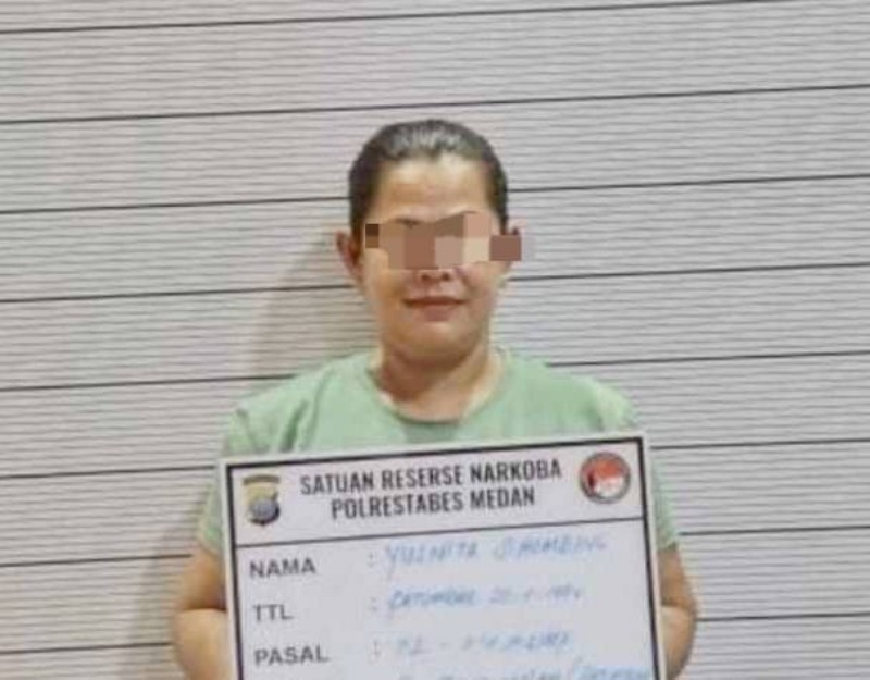 Baru Seminggu Jual Sabu di Patumbak, Yusnita Boru Sihombing Diciduk Polrestabes Medan