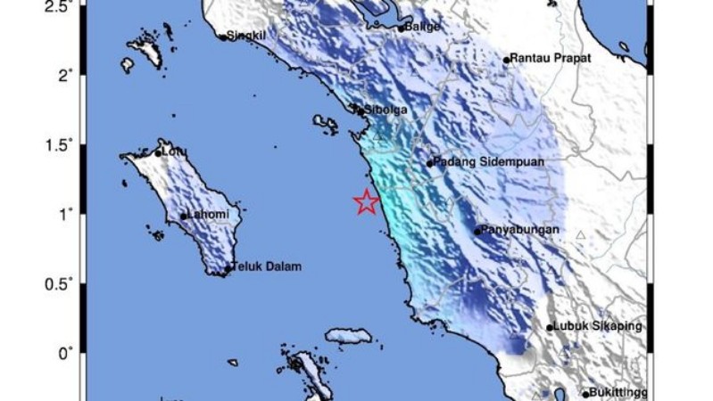 Gempa Bumi Magnitudo 5,3 Guncang Mandailing Natal, Sumut: Terasa hingga Piang Sorik dan Sibolga, Tak Berpotensi Tsunami