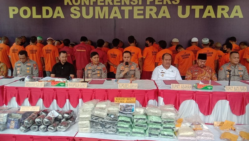 Polda Sumut Ungkap 322 Kasus Narkoba yang Libatkan Hampir 500 Tersangka