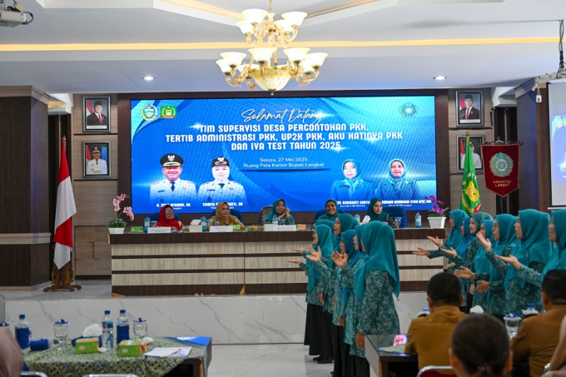 Supervisi di Kabupaten Langkat, Staf Ahli I TP PKK Sumut Dorong Perkuat Jaringan Kemitraan