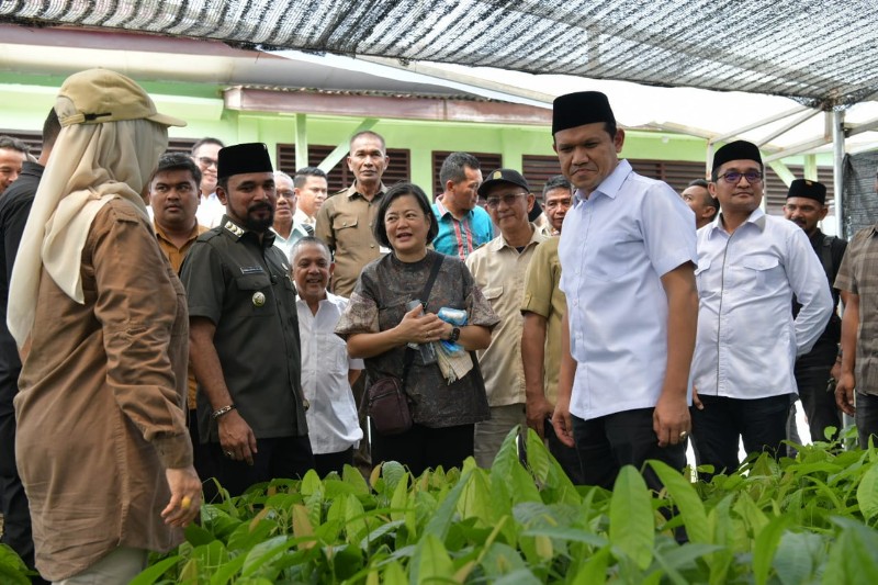 Wagub Fadhlullah Resmikan Pusat Pelatihan Budidaya Bibit Kakao Unggul di Aceh Timur
